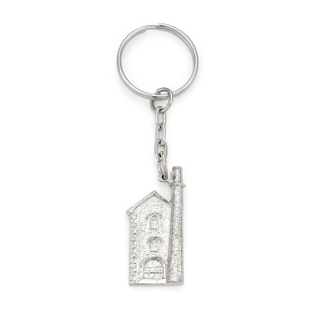 Cornish Tin Engine House Keyring